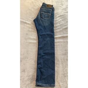 Ariat M8 Modern Slim Leg Mens 32x34 Blue Denim Western Ashton Straight Jeans